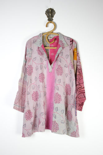 Poppy Kantha Tunic M (15343)