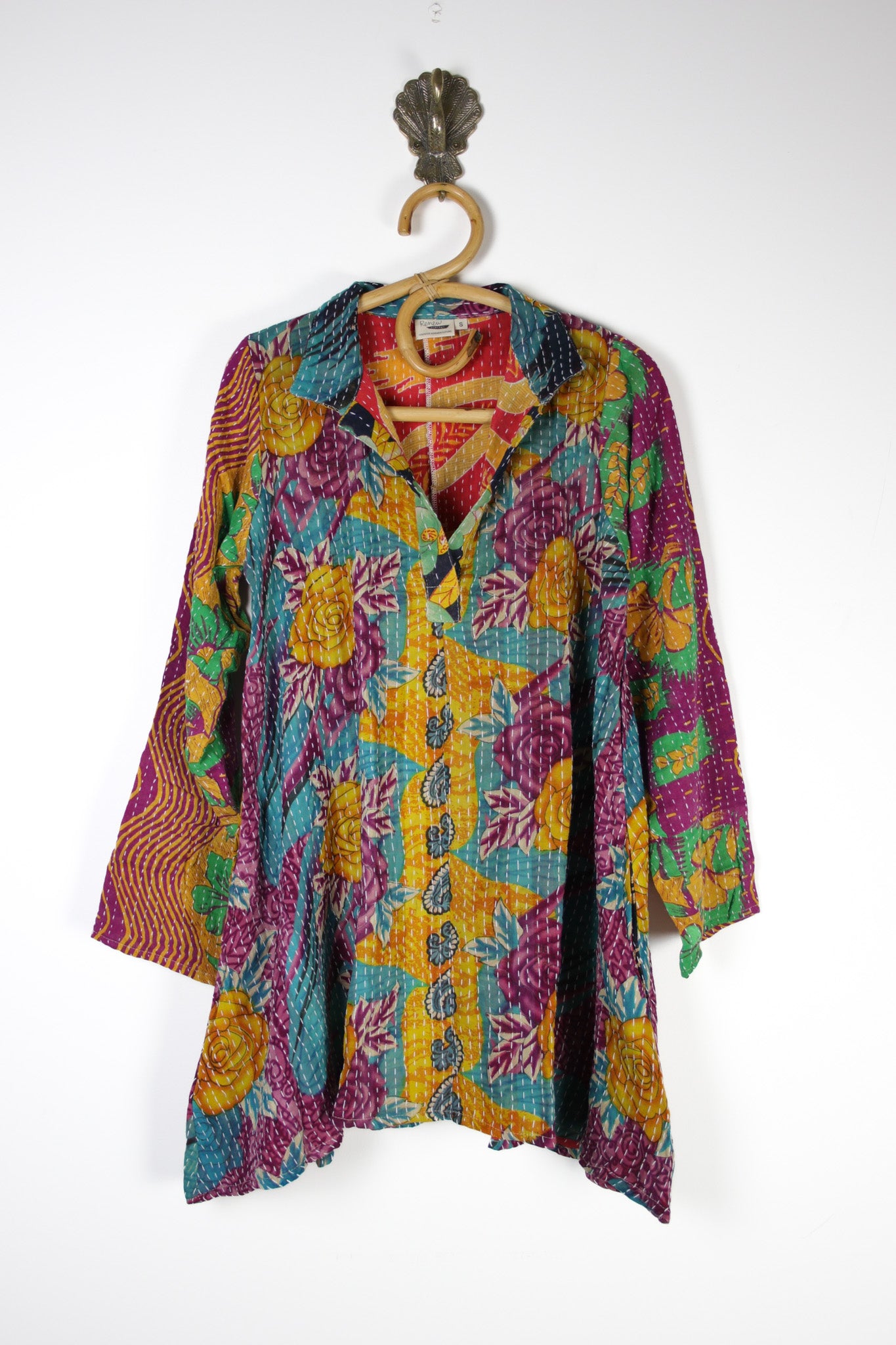 Poppy Kantha Tunic S (15331)