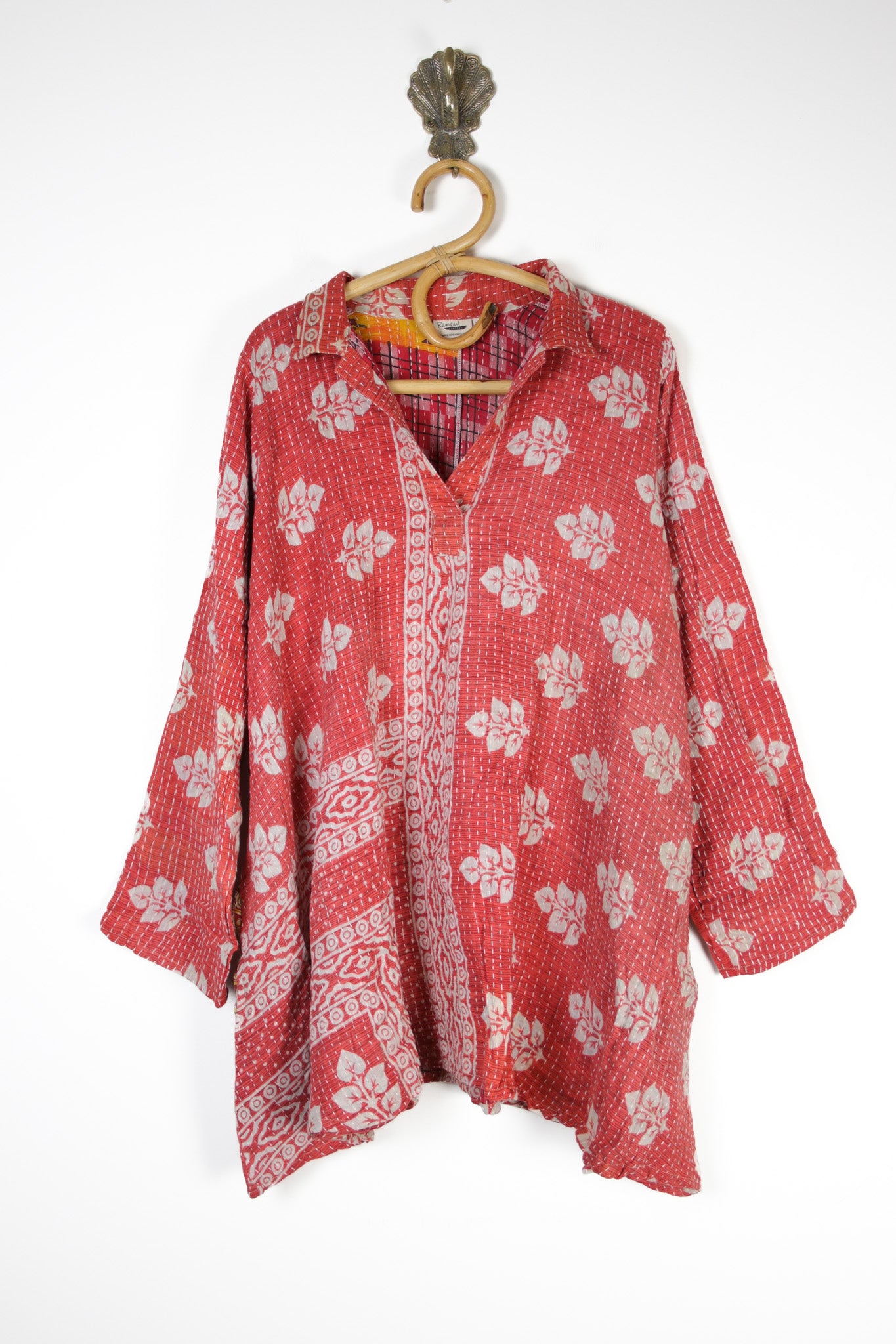 Poppy Kantha Tunic XL (12561)