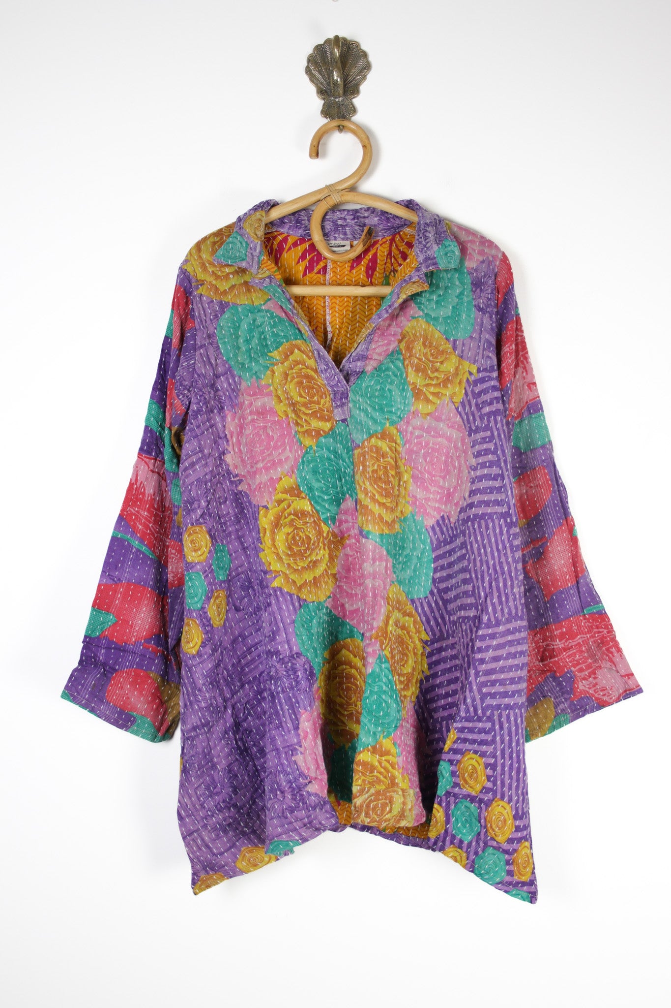 Poppy Kantha Tunic XL (12572)