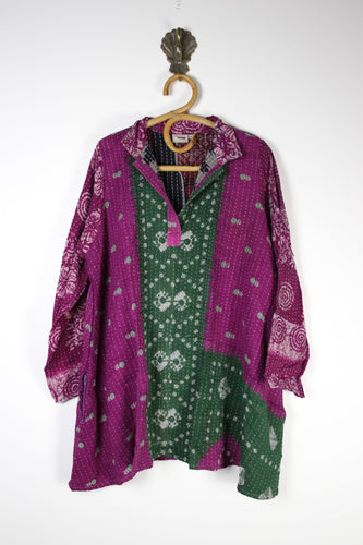 Poppy Kantha Tunic XL (15363)