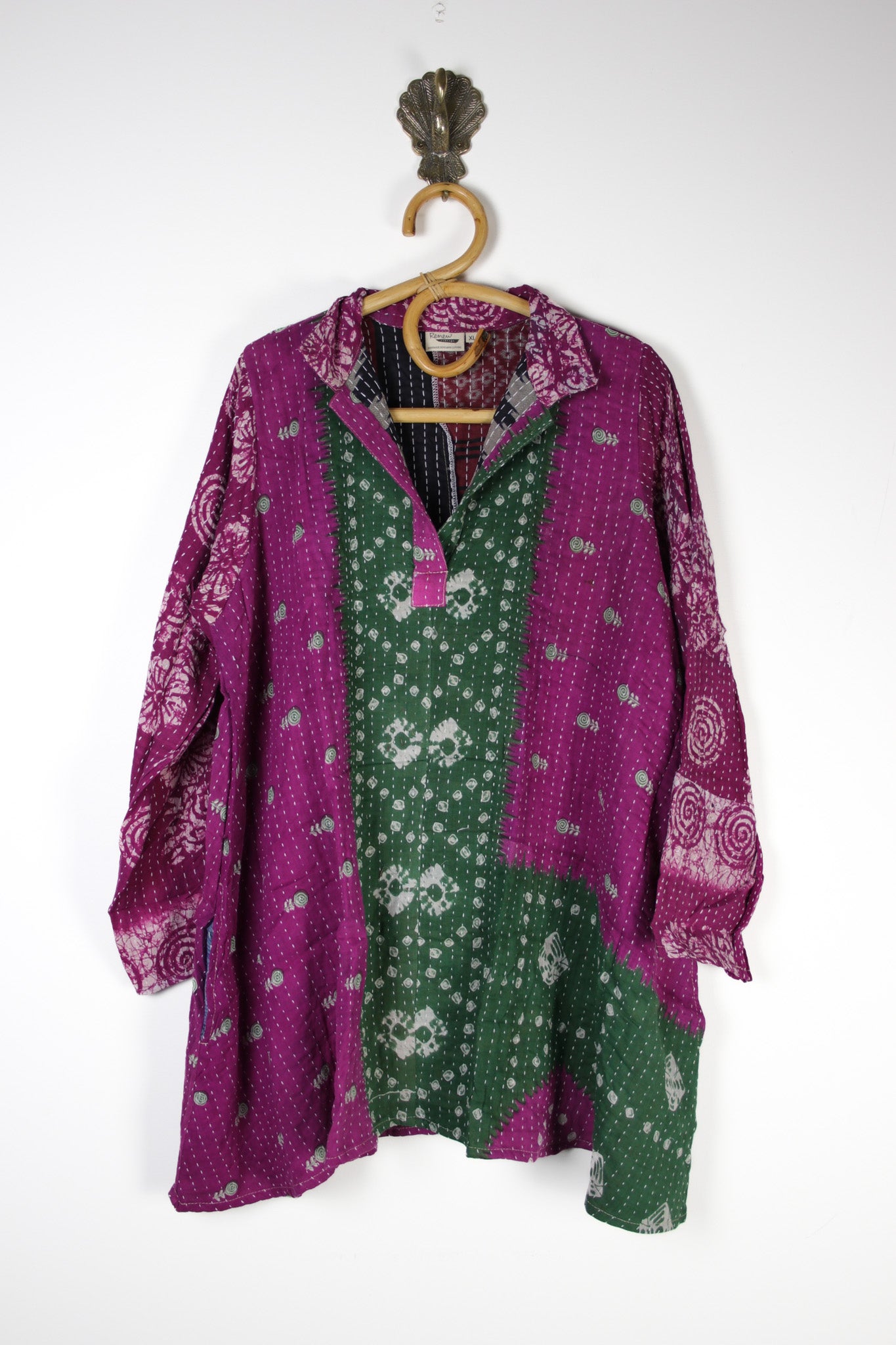 Poppy Kantha Tunic XL (15363)