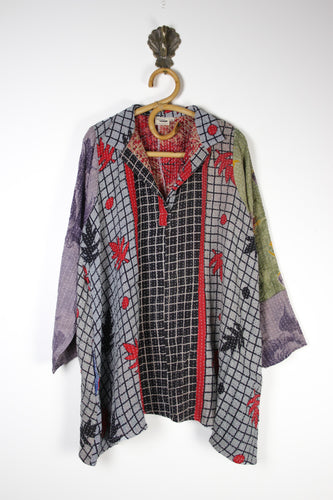 Poppy Kantha Tunic XL (15368)