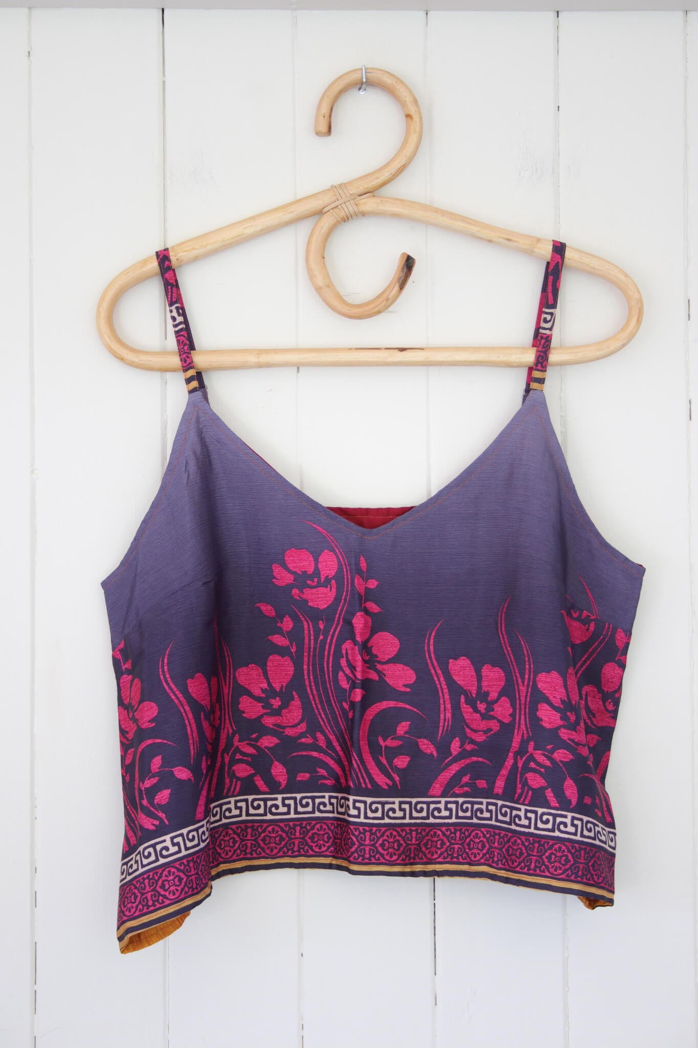 Reversible Recycled Silk Cami L (1565)