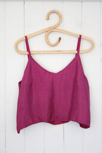 Reversible Recycled Silk Cami L (1566)
