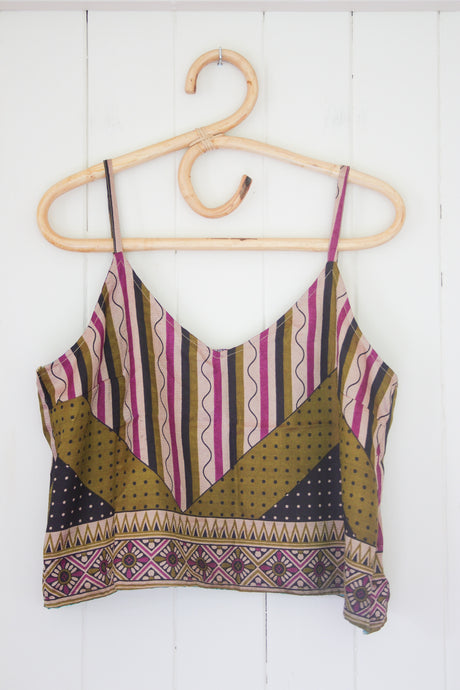 Reversible Recycled Silk Cami L (1528)