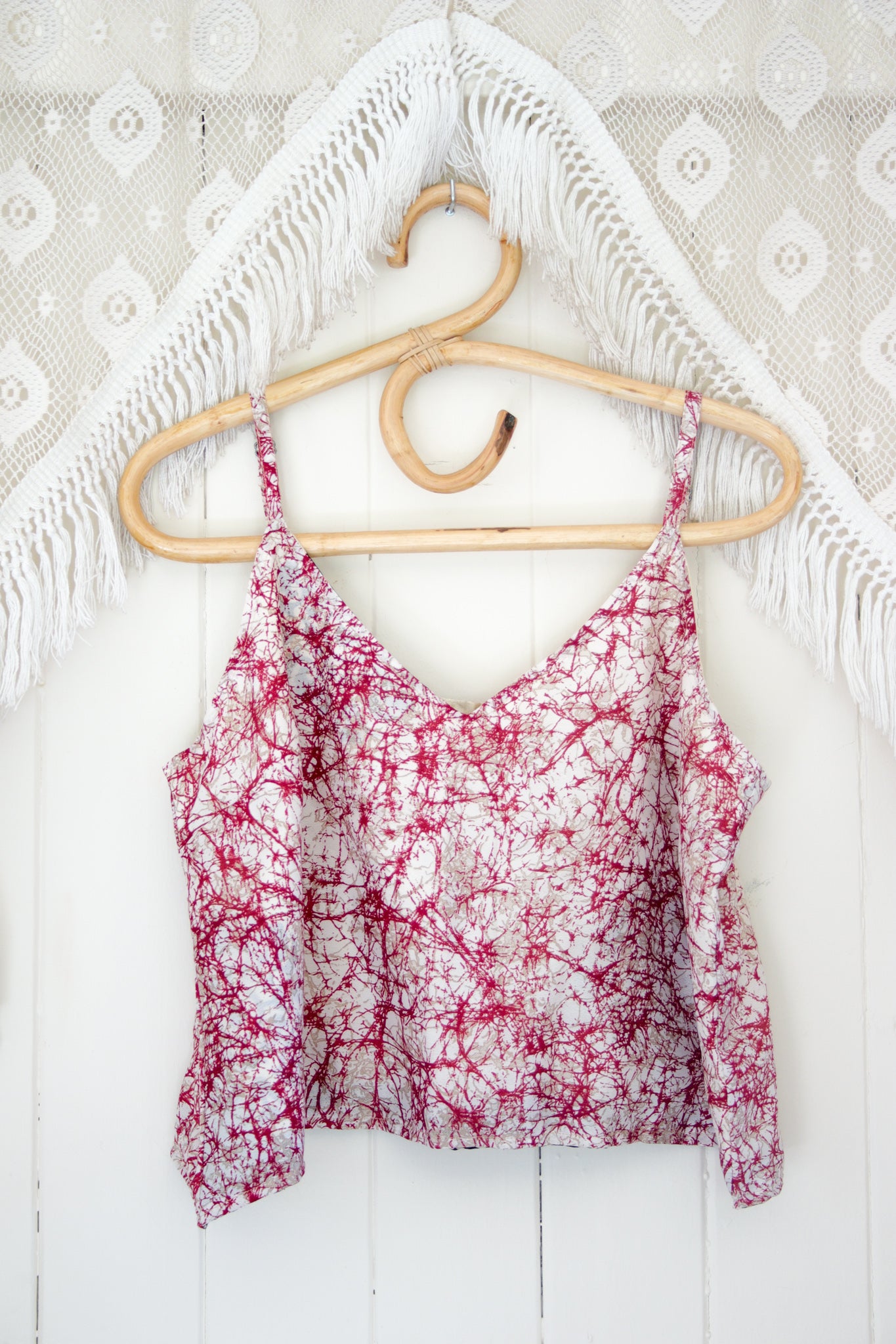 Reversible Recycled Silk Cami L (1558)