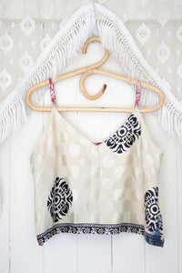 Reversible Recycled Silk Cami L (1558)