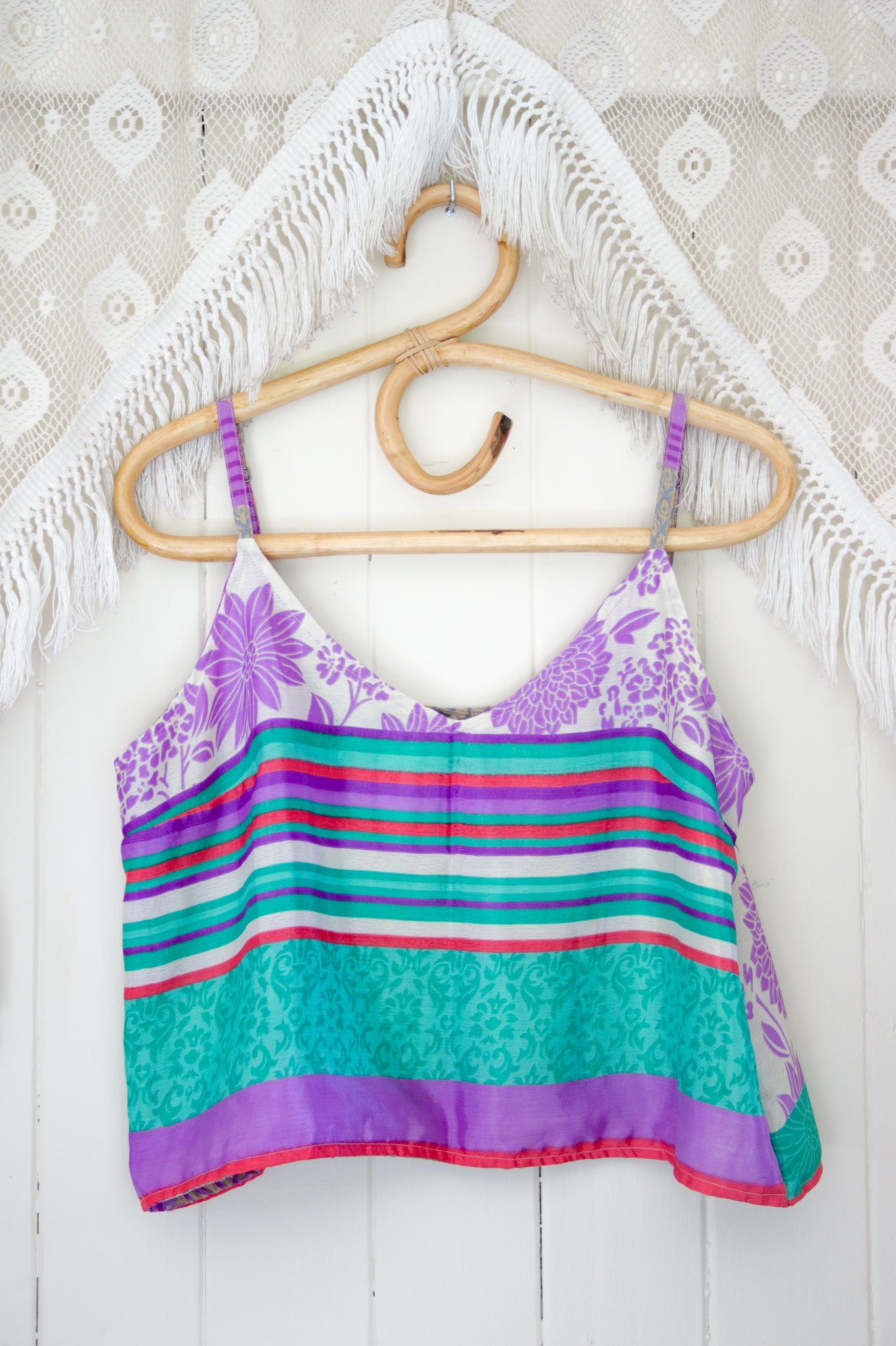 Reversible Recycled Silk Cami L (1561)