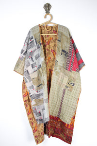 Kantha Ruana Long Sleeve (14560)
