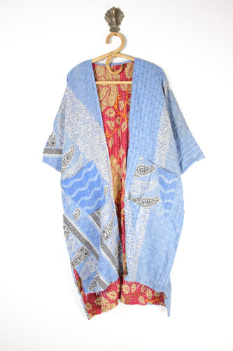 Kantha Ruana Long Sleeve (14563)