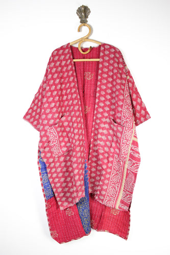 Kantha Ruana Long Sleeve (14564)