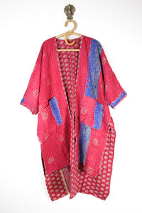 Kantha Ruana Long Sleeve (14564)