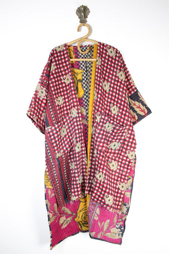 Kantha Ruana Long Sleeve (14566)