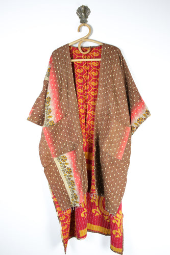 Kantha Ruana Long Sleeve (14572)