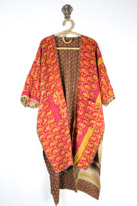 Kantha Ruana Long Sleeve (14572)