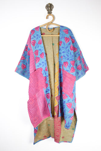 Kantha Ruana Long Sleeve (14573)