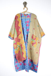Kantha Ruana Long Sleeve (14573)