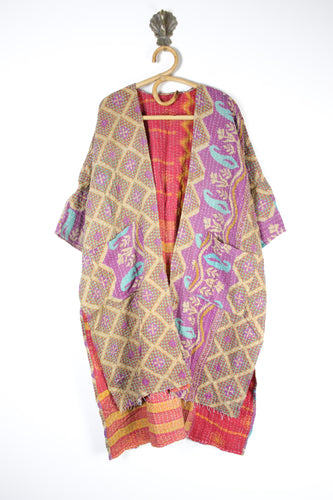 Kantha Ruana Long Sleeve (14579)