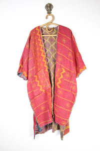 Kantha Ruana Long Sleeve (14579)