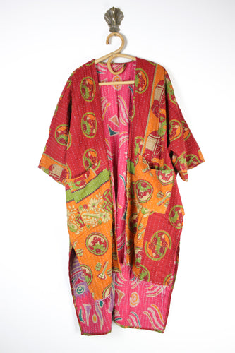 Kantha Ruana Long Sleeve (14582)
