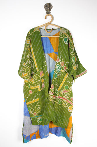 Kantha Ruana Long Sleeve (12517)