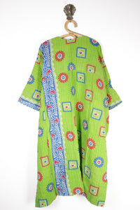 Kantha Ruana Long Sleeve (12524)