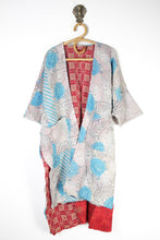 Cargar imagen en el visor de la galería, Kantha Ruana Long Sleeve (12533)