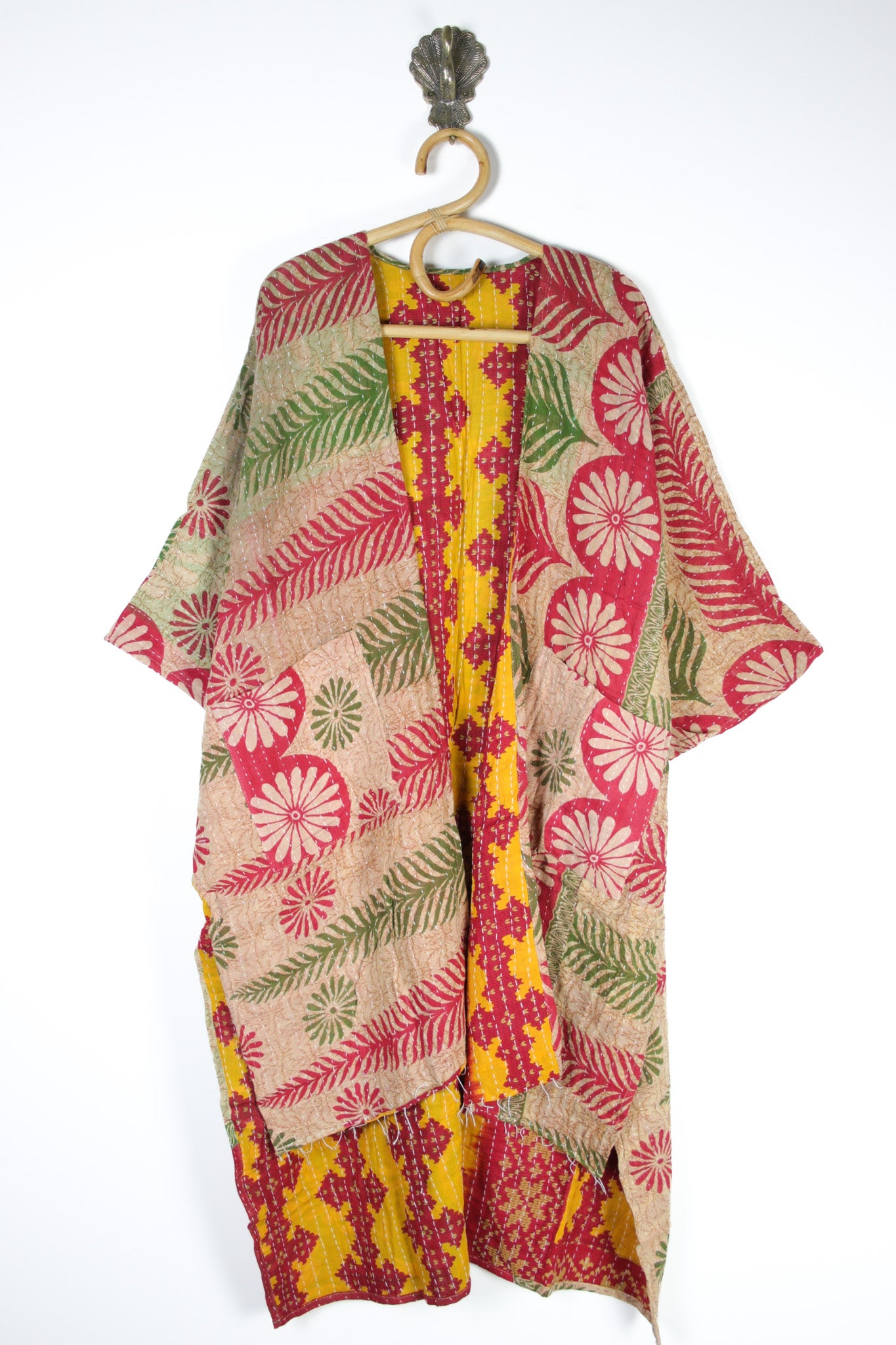 Kantha Ruana Long Sleeve (12534)