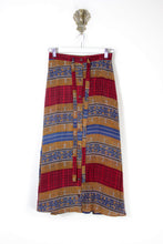 Load image into Gallery viewer, Sarita Silk Skirt S (6487)