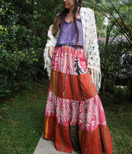 Load image into Gallery viewer, Wholesale Lot - Spellbound Kantha Maxi Skirt - 10qty