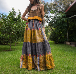 Spellbound Kantha Maxi Skirt XL (3121)