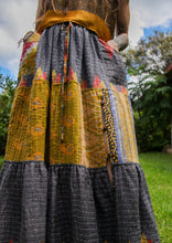 Load image into Gallery viewer, Spellbound Kantha Maxi Skirt L (3245)