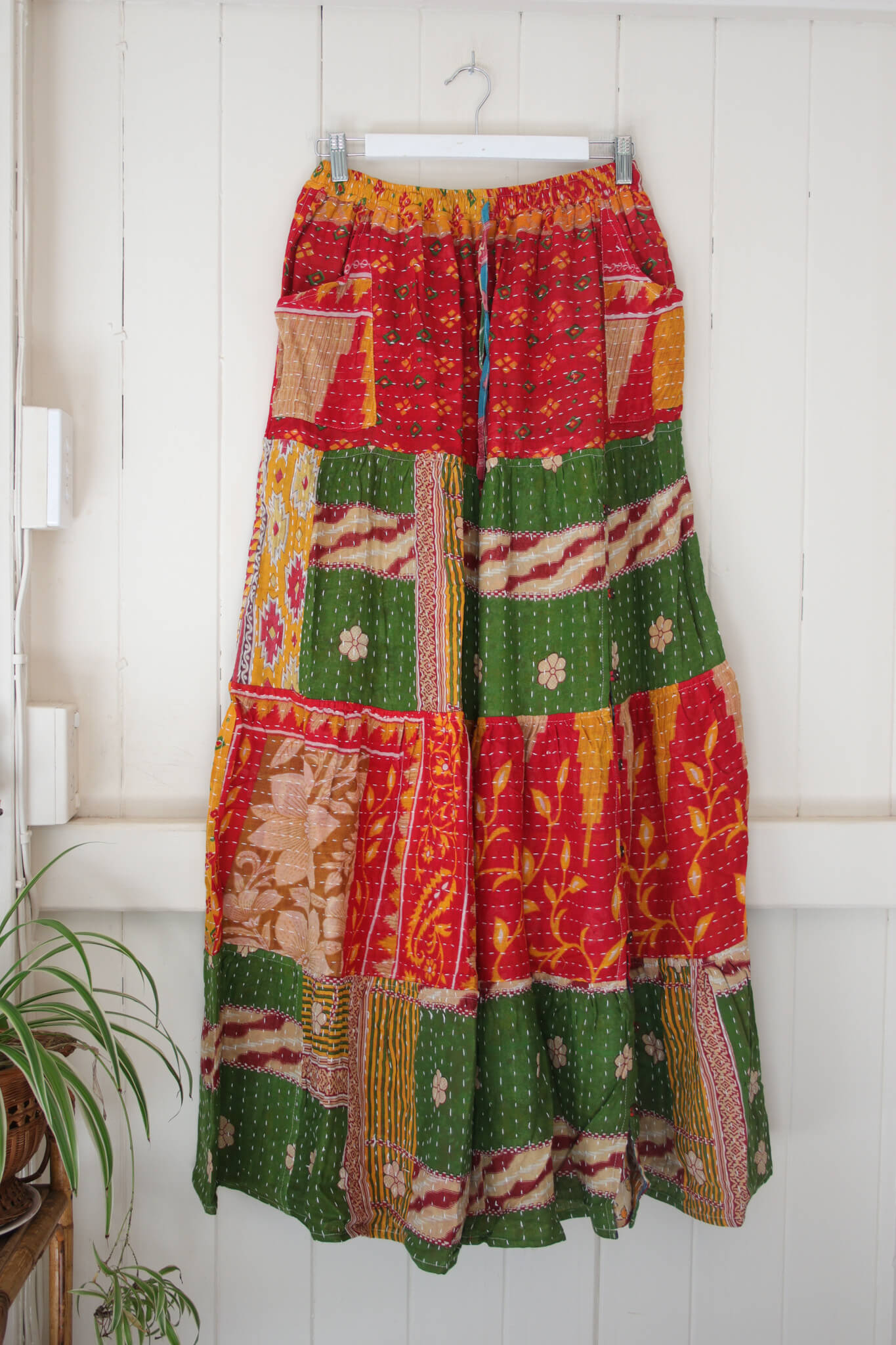 Spellbound Kantha Maxi Skirt S (3229)