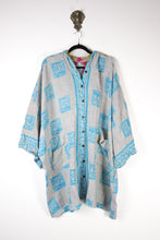 Charger l'image dans la galerie, Sukha Hooded Kantha Tunic (16866)