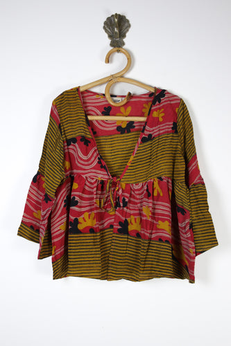 Wildflower Silk Blouse S (15284)