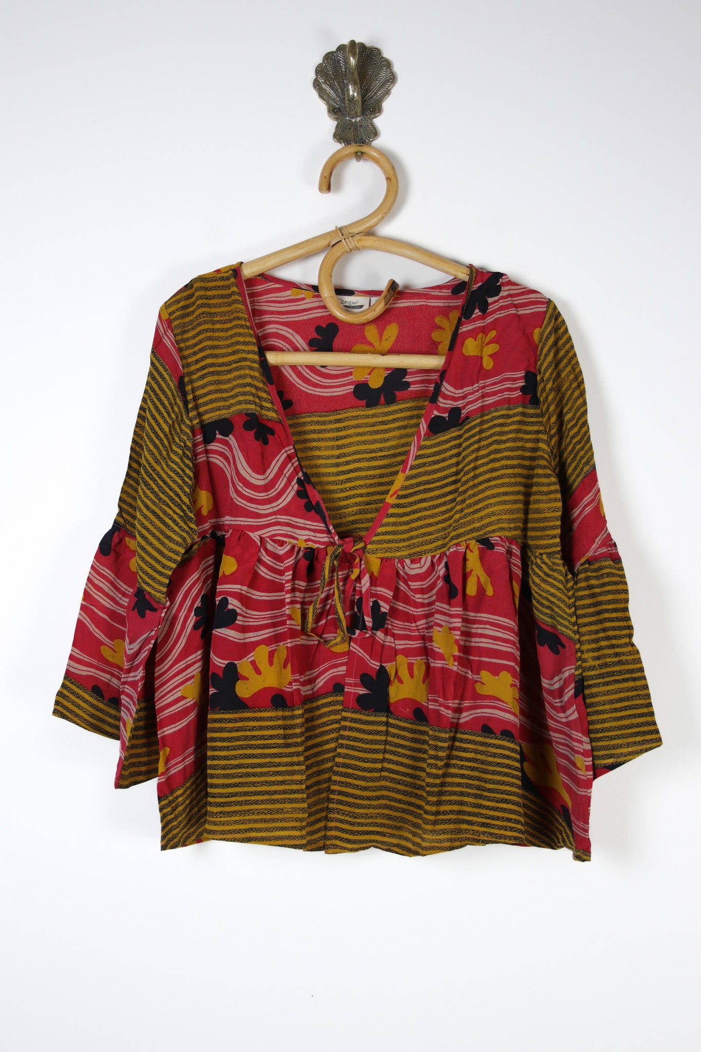 Wildflower Silk Blouse S (15284)