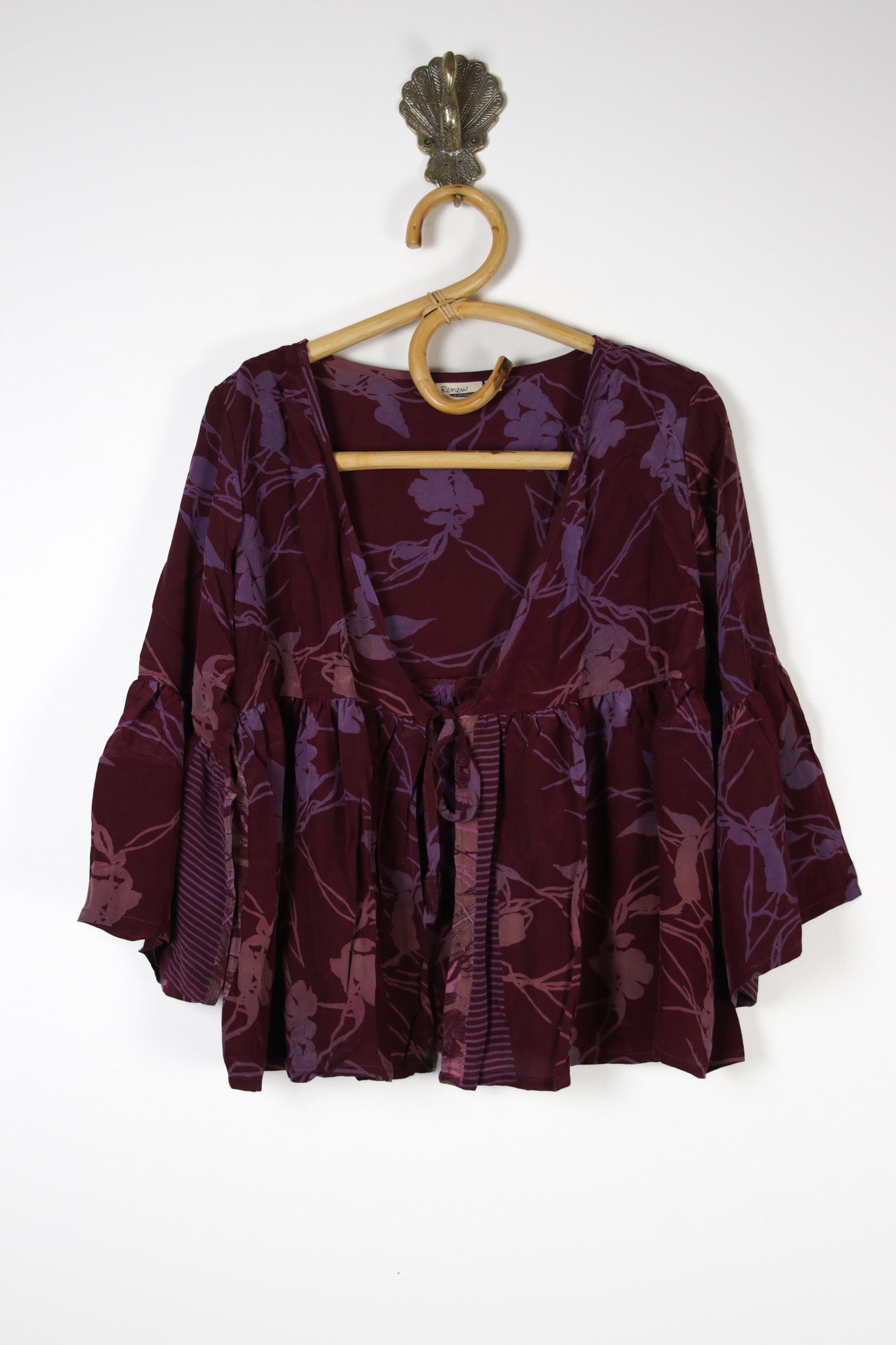 Wildflower Silk Blouse S (15285)