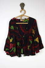 Carica l&#39;immagine nel visualizzatore di Gallery, Wildflower Silk Blouse S (15286)