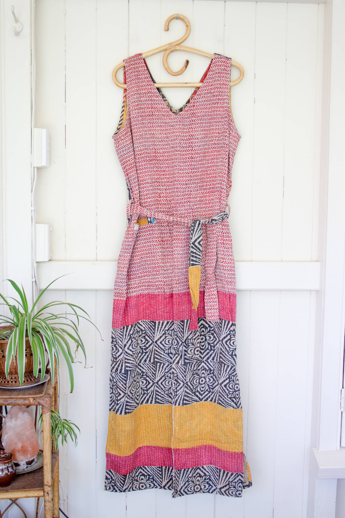 Kantha Maxi Dress L (1224)