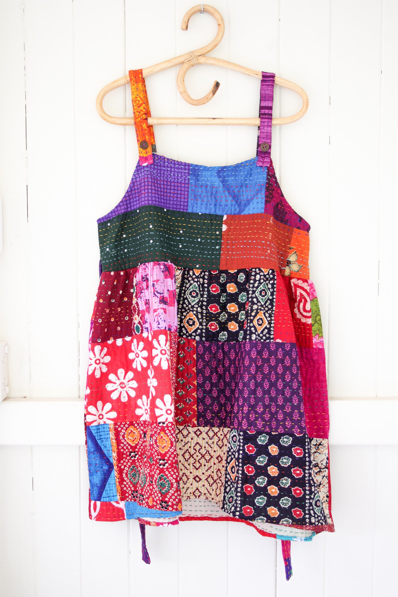 Patchwork Kantha Dress L (1137)
