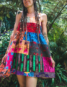Patchwork Kantha Dress L (1138)