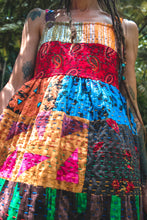 Load image into Gallery viewer, Patchwork Kantha Dress L (1142)