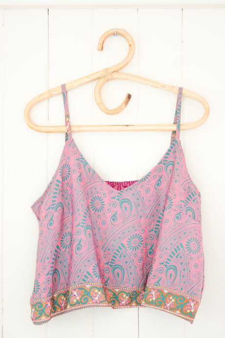 Reversible Recycled Silk Cami L (1054)