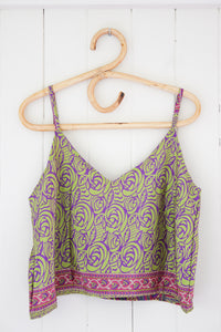 Reversible Recycled Silk Cami L (1073)