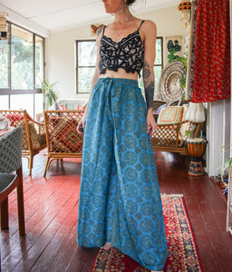 Silk Palazzo Pants L/XL (129)