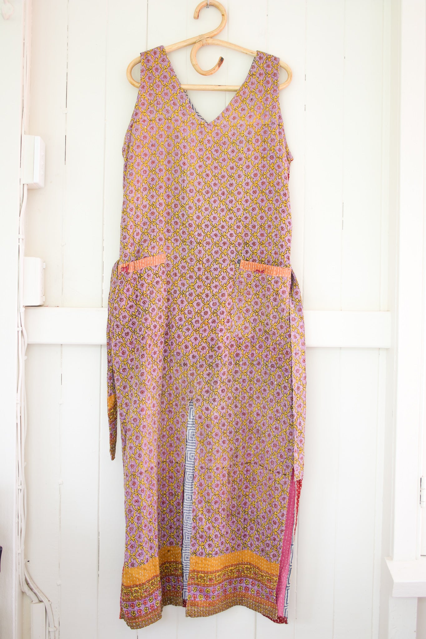 Kantha Maxi Dress L (1237)